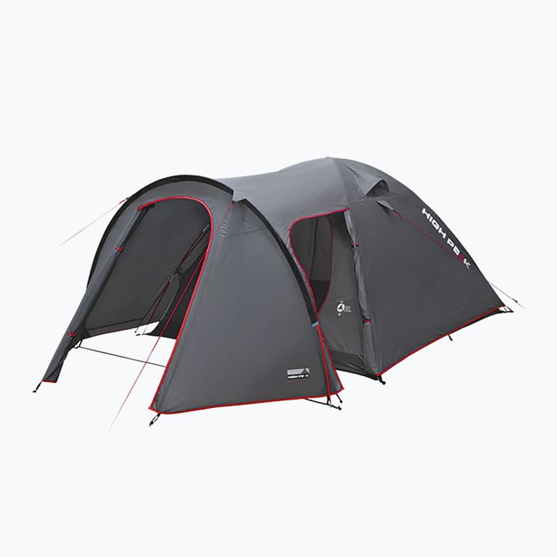 Namiot kempingowy 4-osobowy High Peak Kira 4 dark grey/red