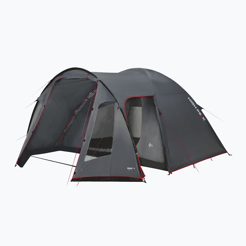 Namiot kempingowy 4-osobowy High Peak Tessin 4 dark grey/red