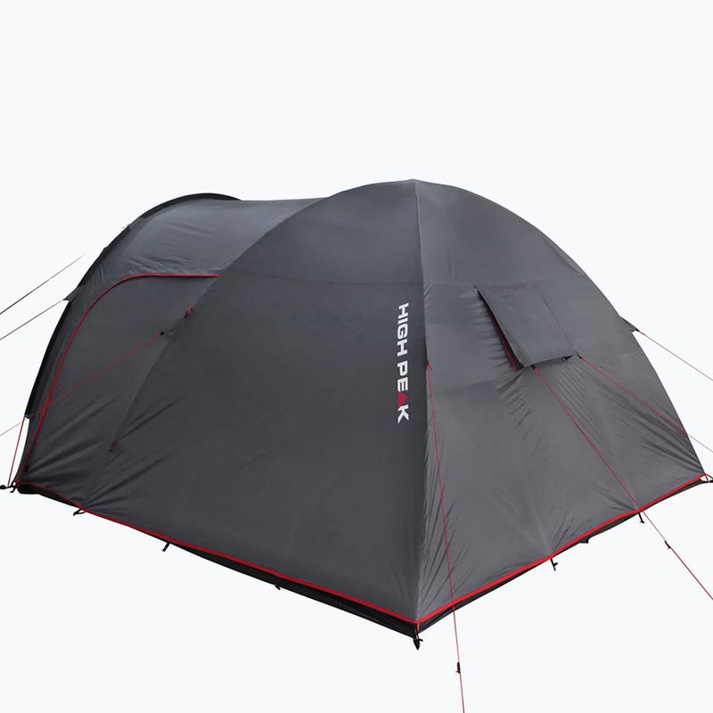 Namiot kempingowy 4-osobowy High Peak Tessin 4 dark grey/red 3