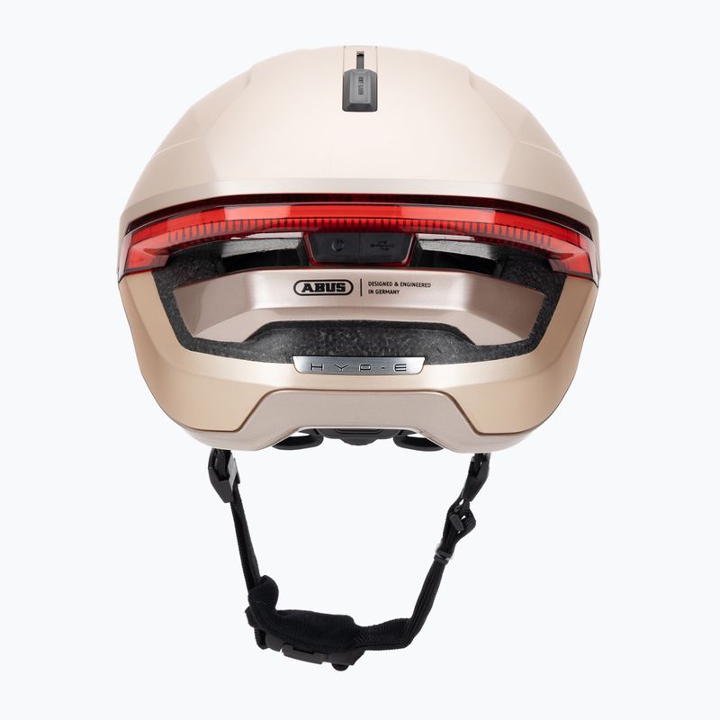 Kask rowerowy z kierunkowskazami ABUS Hyp-E champagne gold 4
