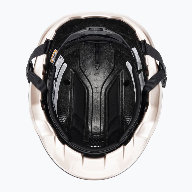 Kask rowerowy z kierunkowskazami ABUS Hyp-E champagne gold 5