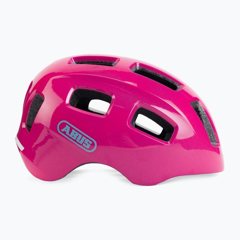 Kask rowerowy dziecięcy ABUS Youn-I 2.0 sparkling pink 3