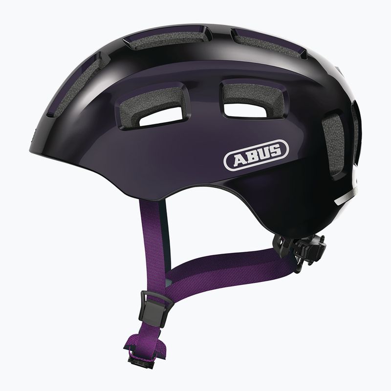 Kask rowerowy dziecięcy ABUS Youn-I 2.0 black violet