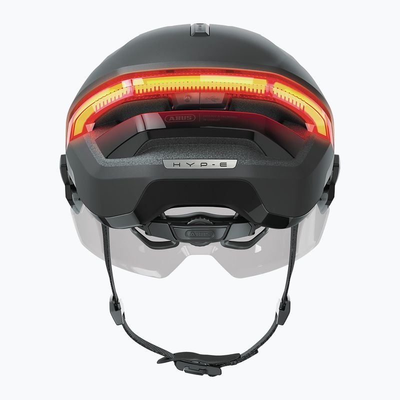 Kask rowerowy z kierunkowskazami ABUS Hyp-e Ace volcano titan 5
