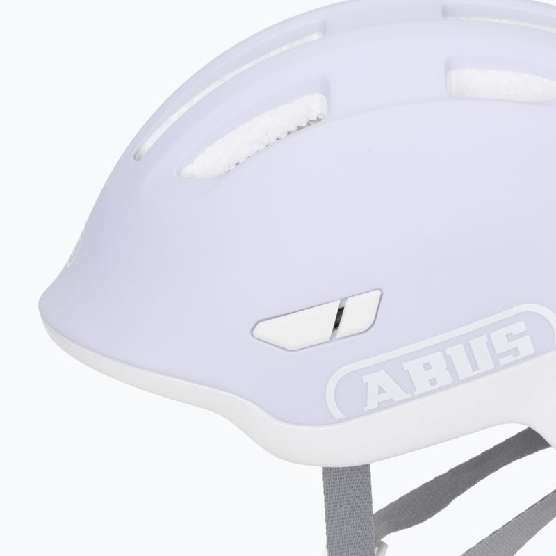 Kask rowerowy dziecięcy ABUS Smiley 3.0 ACE LED pure lavender 8