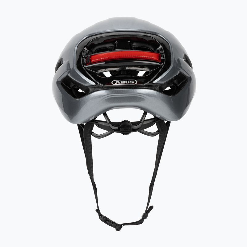 Kask rowerowy ABUS Taipan LED graphite silver 4