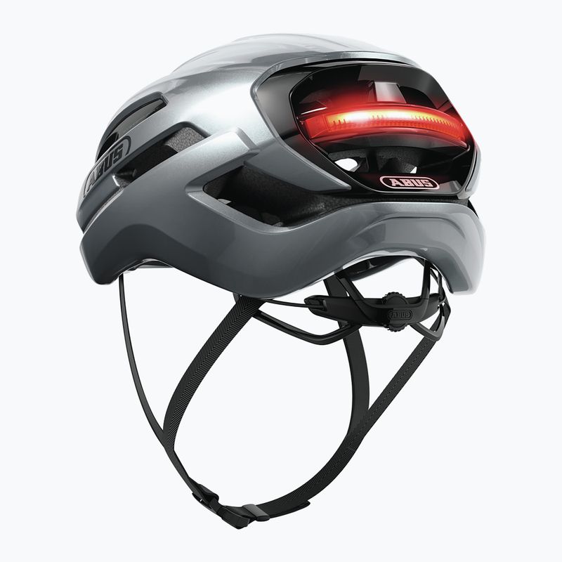 Kask rowerowy ABUS Taipan LED graphite silver 3