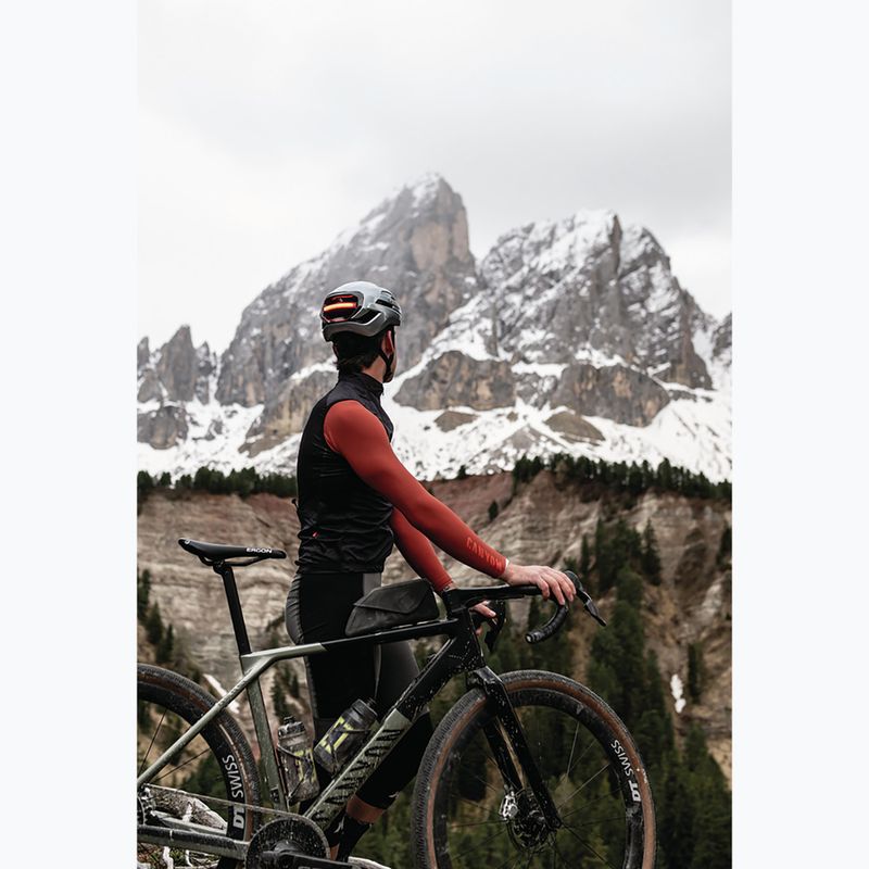 Kask rowerowy ABUS Taipan LED graphite silver 7