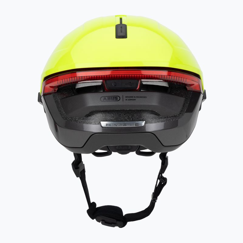 Kask rowerowy z kierunkowskazami ABUS Hyp-e Ace signal yellow 4