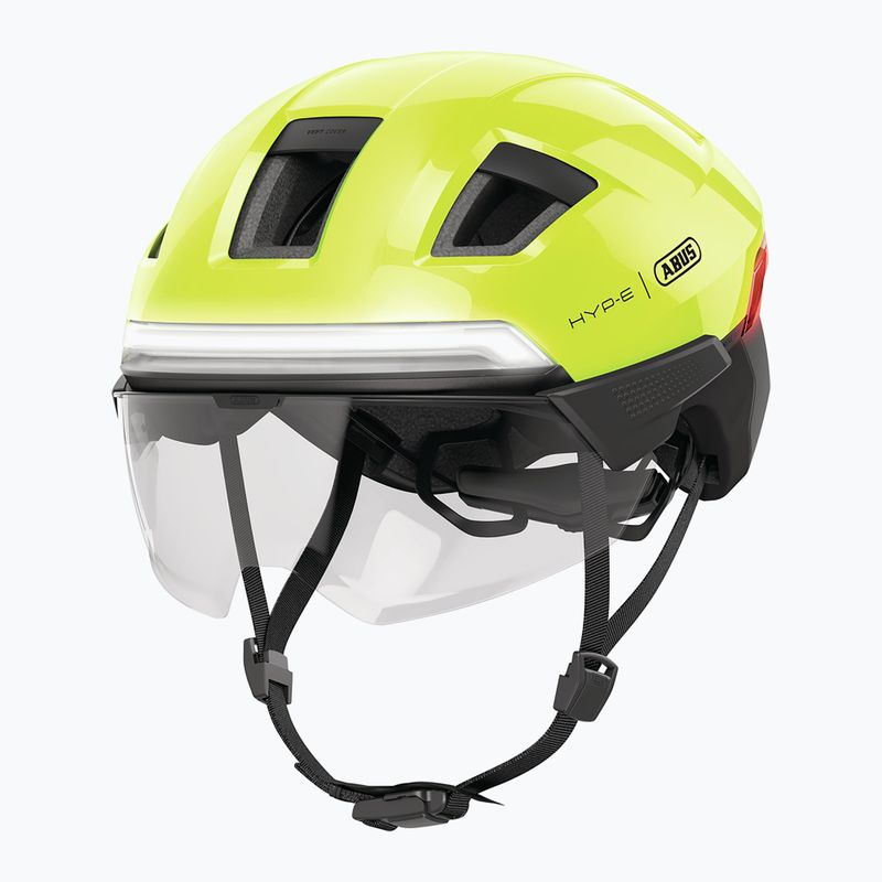 Kask rowerowy z kierunkowskazami ABUS Hyp-e Ace signal yellow 9