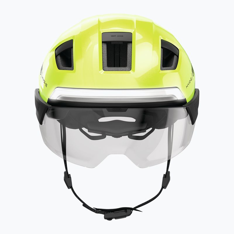 Kask rowerowy z kierunkowskazami ABUS Hyp-e Ace signal yellow 13