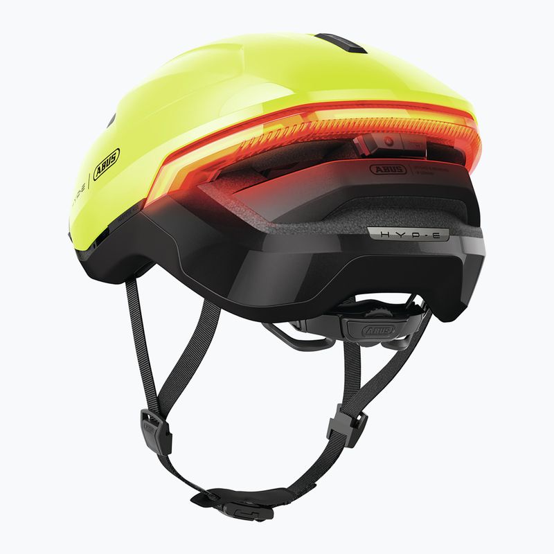 Kask rowerowy z kierunkowskazami ABUS Hyp-E signal yellow 4