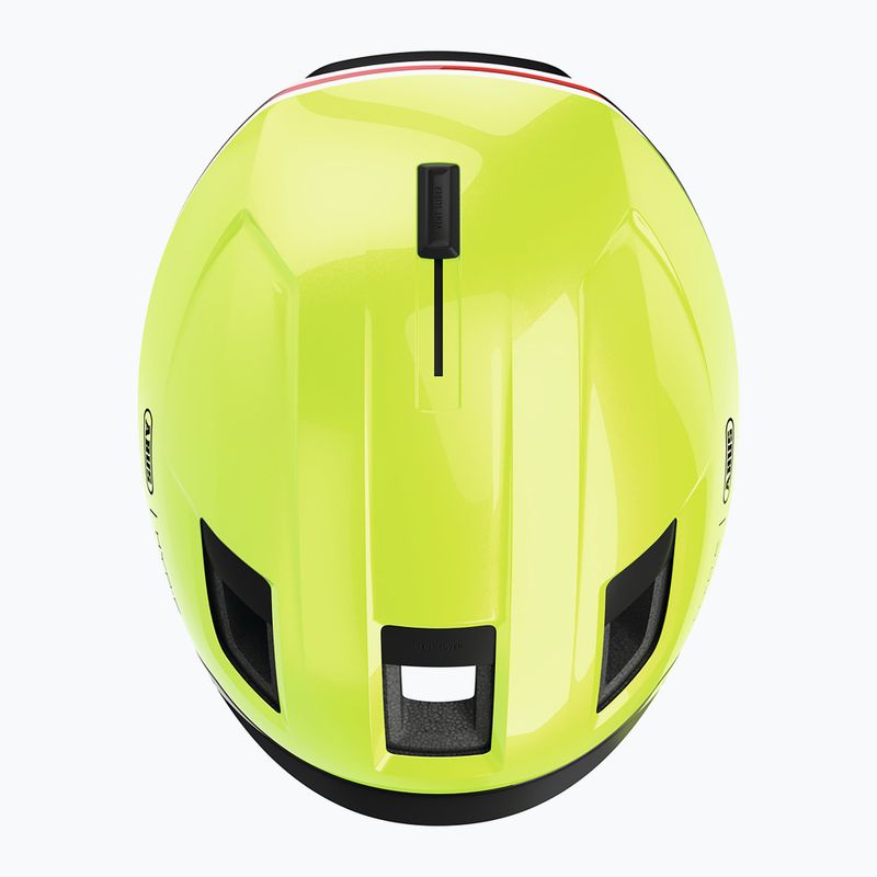 Kask rowerowy z kierunkowskazami ABUS Hyp-E signal yellow 7