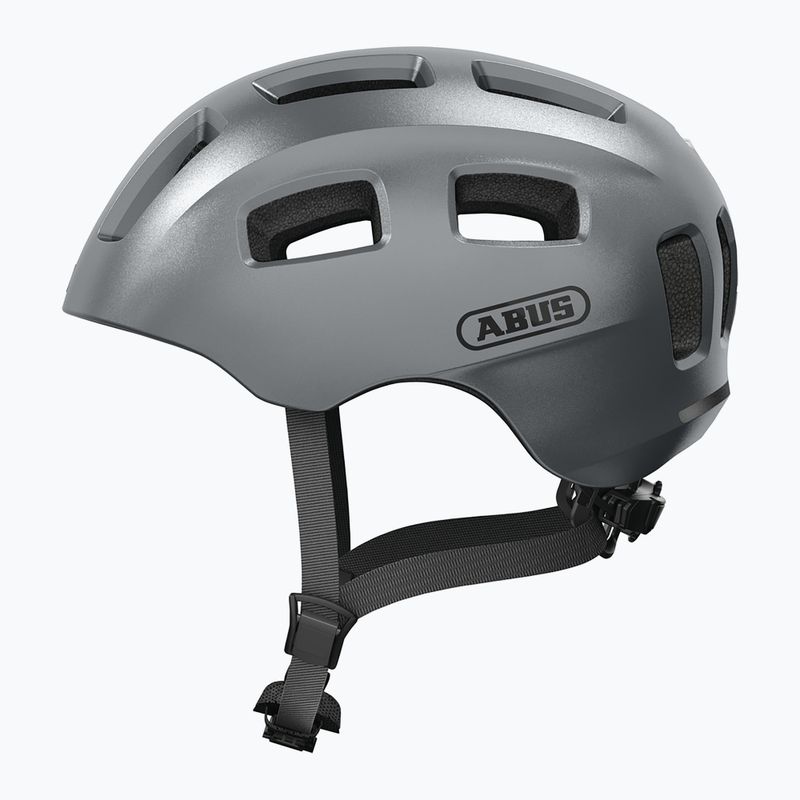 Kask rowerowy dziecięcy ABUS Youn-I 2.0 graphite silver 2