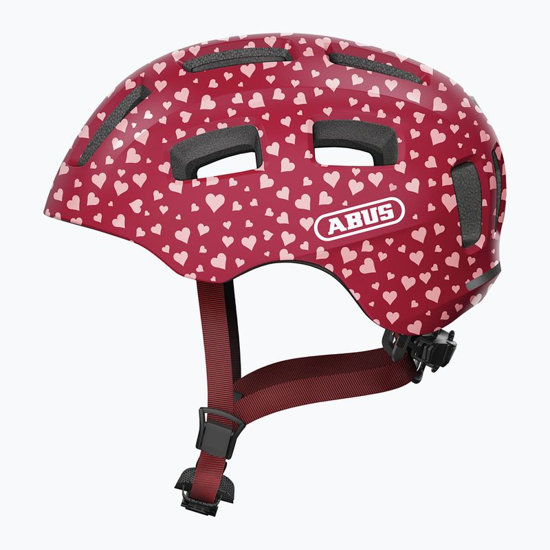 Kask rowerowy dziecięcy ABUS Youn-I 2.0 cherry heart