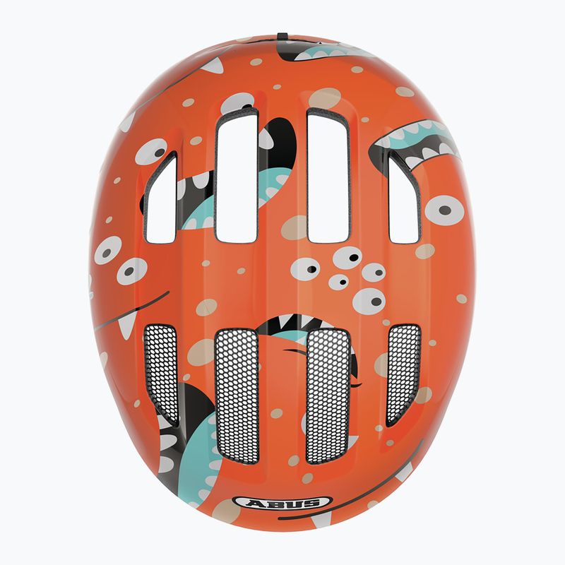 Kask rowerowy dziecięcy ABUS Smiley 3.0 orange monster 4