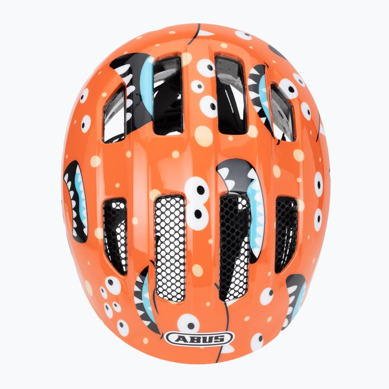 Kask rowerowy dziecięcy ABUS Smiley 3.0 orange monster 6