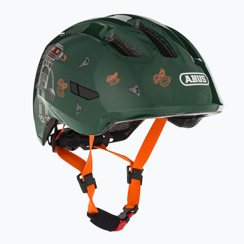 Kask rowerowy dziecięcy ABUS Smiley 3.0 green robo