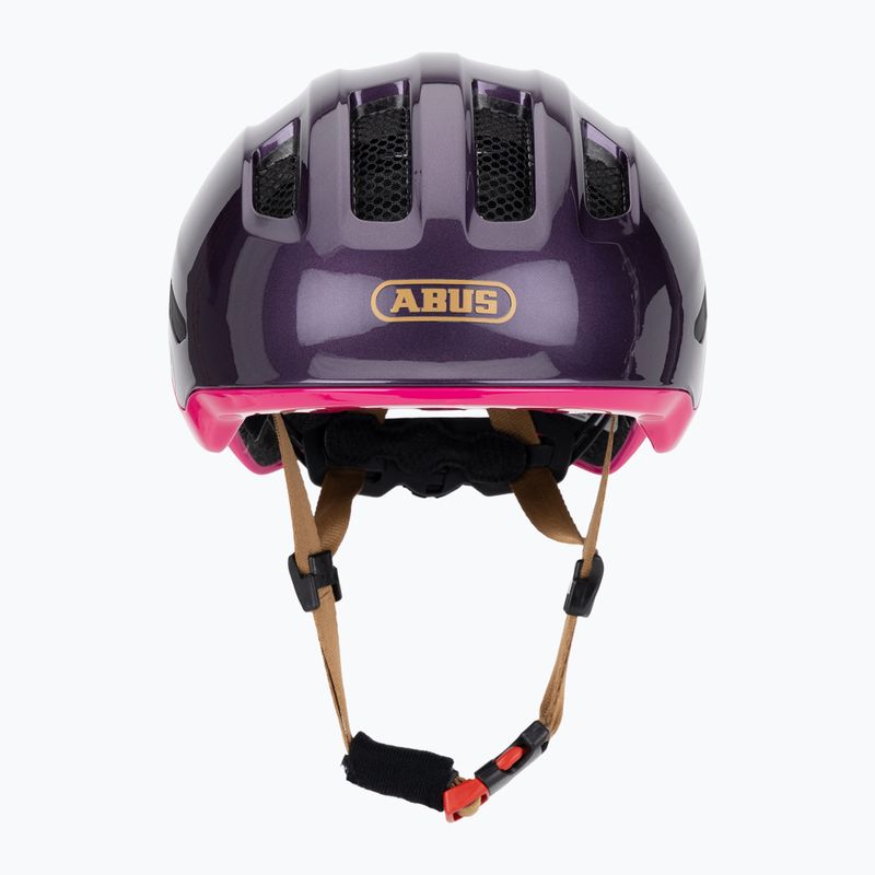 Kask rowerowy dziecięcy ABUS Smiley 3.0 ACE LED royal purple 2
