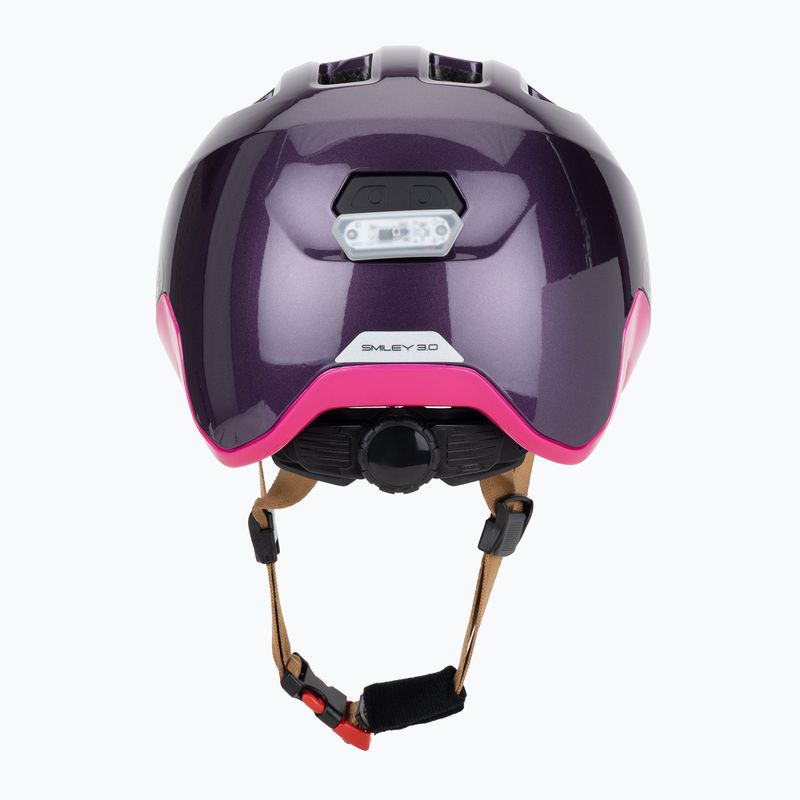 Kask rowerowy dziecięcy ABUS Smiley 3.0 ACE LED royal purple 4