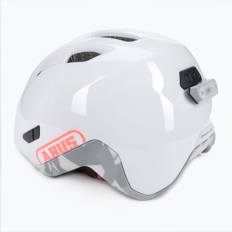 Kask rowerowy dziecięcy ABUS Smiley 3.0 ACE LED shiny white 4