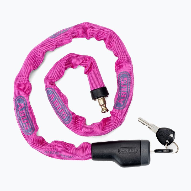 Zapięcie rowerowe ABUS Steel-O-Chain 5805K/75 pink 2