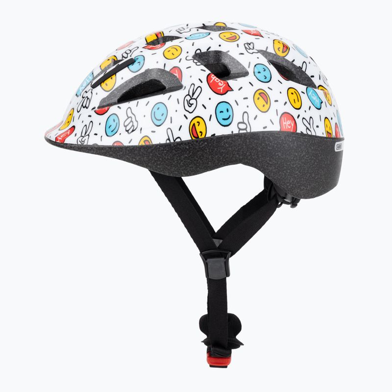 Kask rowerowy dziecięcy ABUS Smooty 2.0 white smiley 3