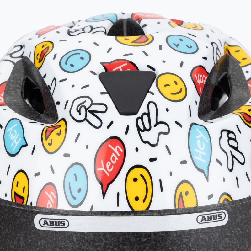 Kask rowerowy dziecięcy ABUS Smooty 2.0 white smiley 7