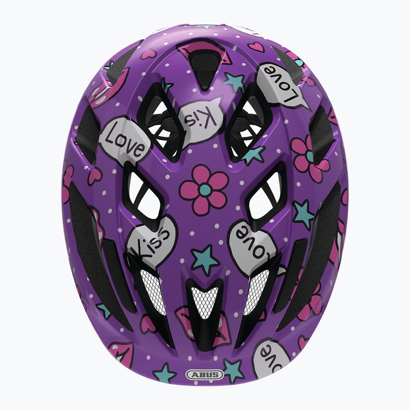 Kask rowerowy dziecięcy ABUS Smooty 2.0 purple kisses 4