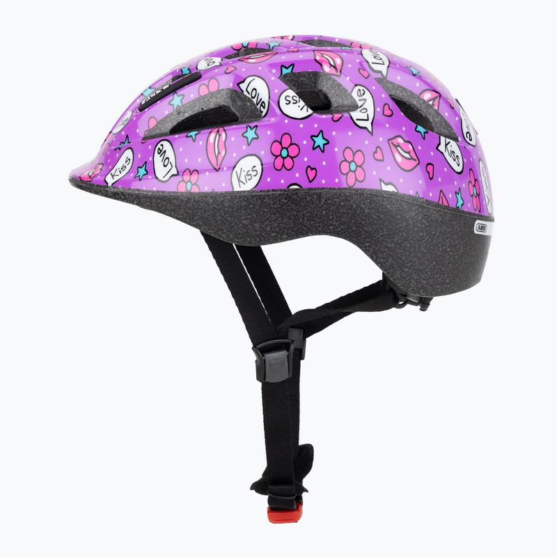 Kask rowerowy dziecięcy ABUS Smooty 2.0 purple kisses 3