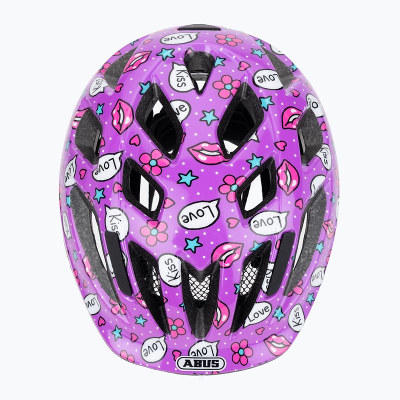 Kask rowerowy dziecięcy ABUS Smooty 2.0 purple kisses 6
