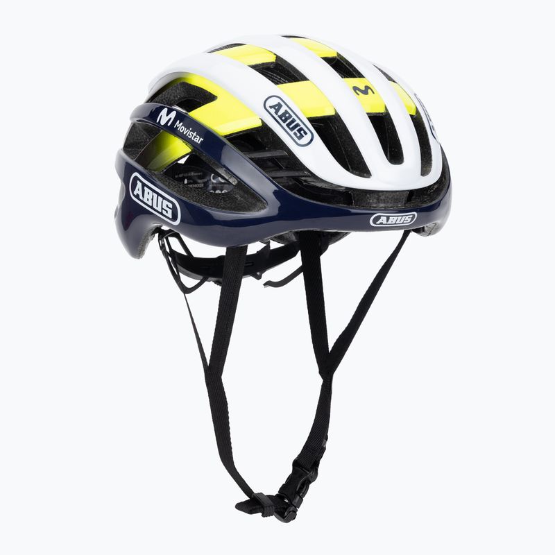 Kask rowerowy ABUS AirBreaker Movistar Team 24 navy/yellow/white