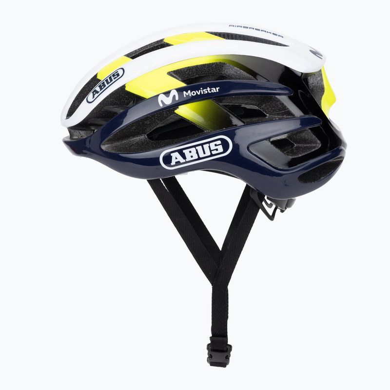 Kask rowerowy ABUS AirBreaker Movistar Team 24 navy/yellow/white 3