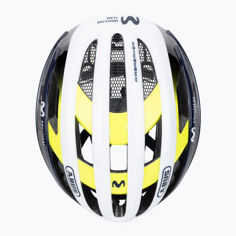 Kask rowerowy ABUS AirBreaker Movistar Team 24 navy/yellow/white 6