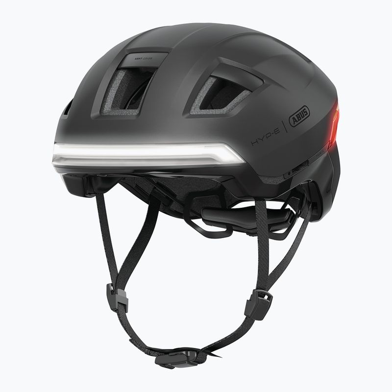 Kask rowerowy z kierunkowskazami ABUS Hyp-E volcano titan