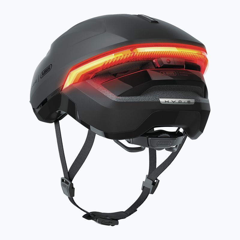 Kask rowerowy z kierunkowskazami ABUS Hyp-E volcano titan 4