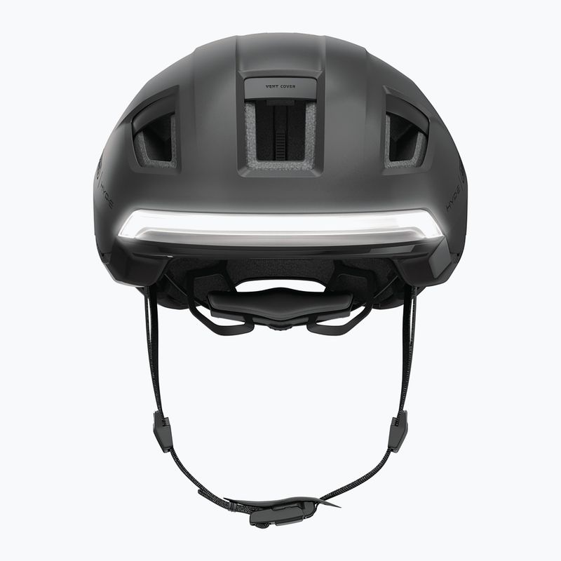 Kask rowerowy z kierunkowskazami ABUS Hyp-E volcano titan 5