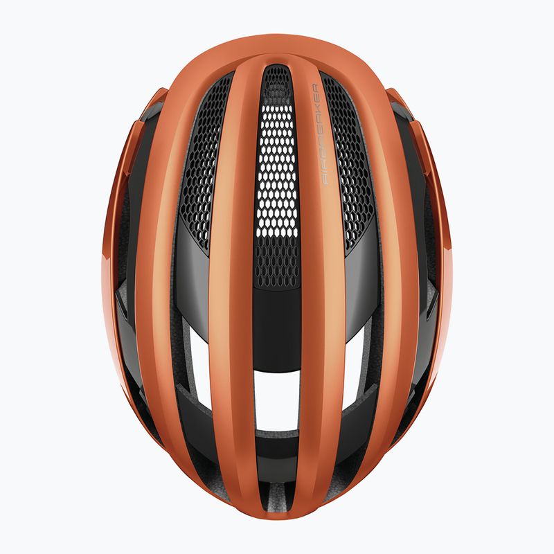 Kask rowerowy ABUS AirBreaker goldfish orange 5