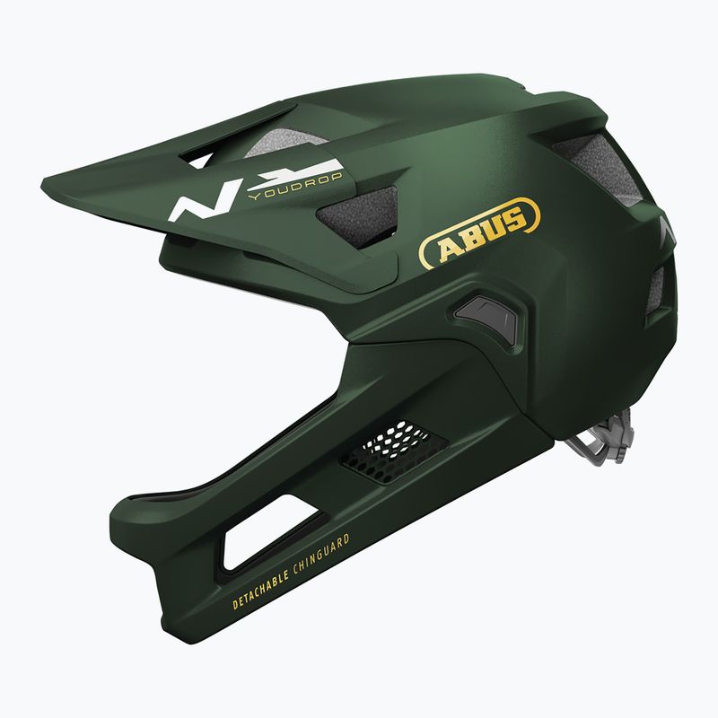 Kask rowerowy dziecięcy ABUS Youdrop FF moss green 2