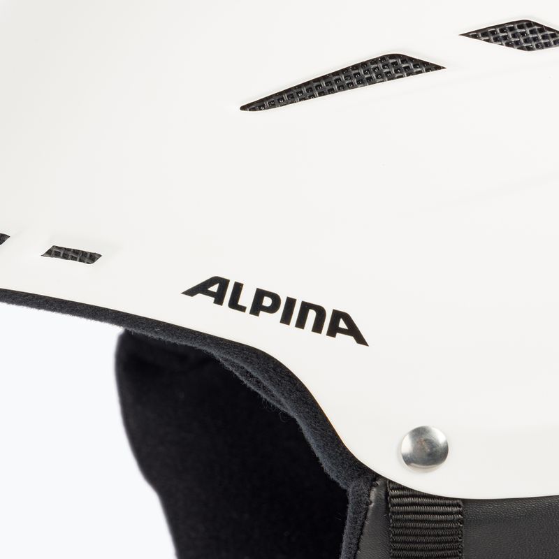 Kask narciarski Alpina Biom white matt 7