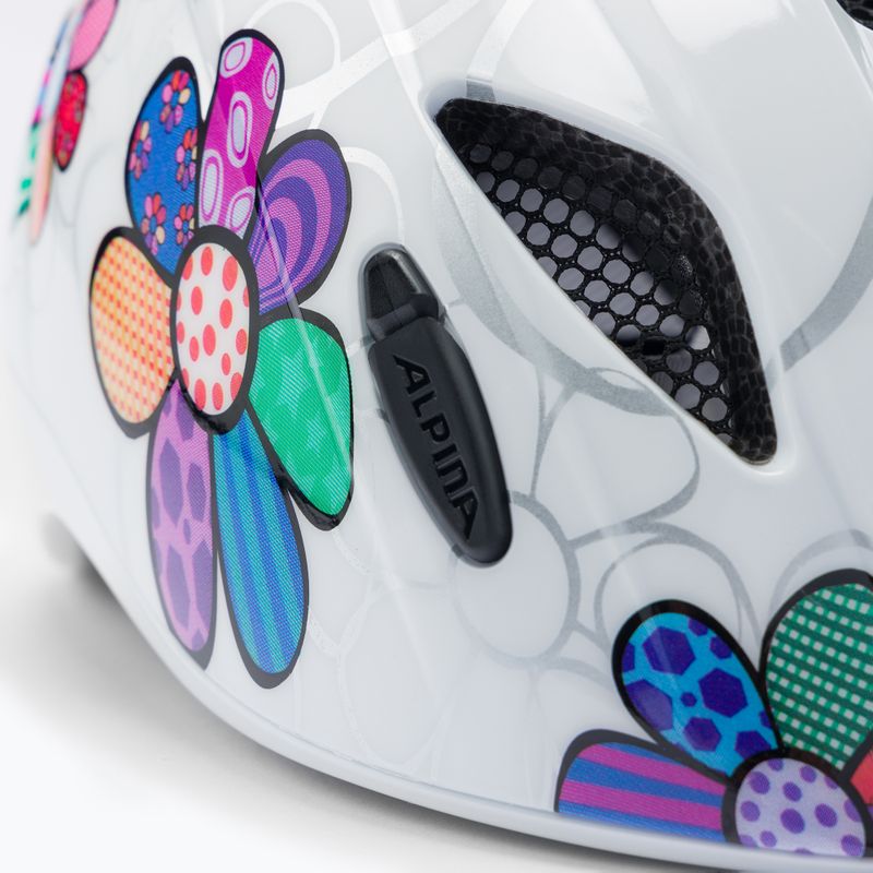 Kask rowerowy dziecięcy Alpina Ximo Flash white flower 6