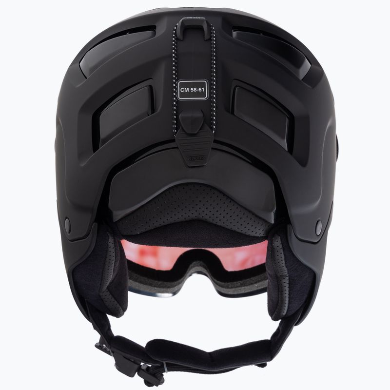 Kask narciarski Alpina Attelas Visor QVM black matte 3