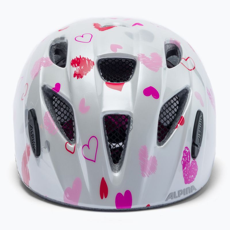 Kask rowerowy dziecięcy Alpina Ximo white hearts 2