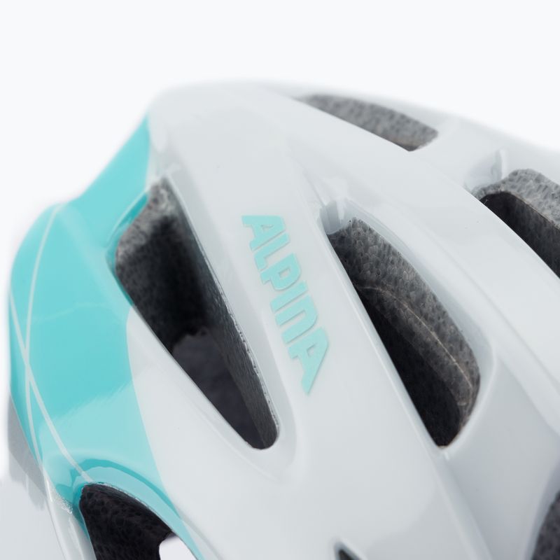 Kask rowerowy Alpina MTB 17 white/light blue 7