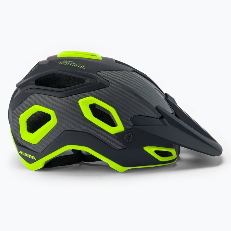 Kask rowerowy Alpina Rootage black/neon yellow 3