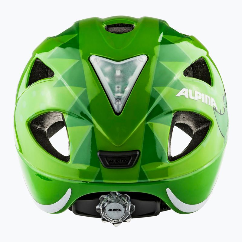 Kask rowerowy dziecięcy Alpina Ximo Flash green dino gloss 4