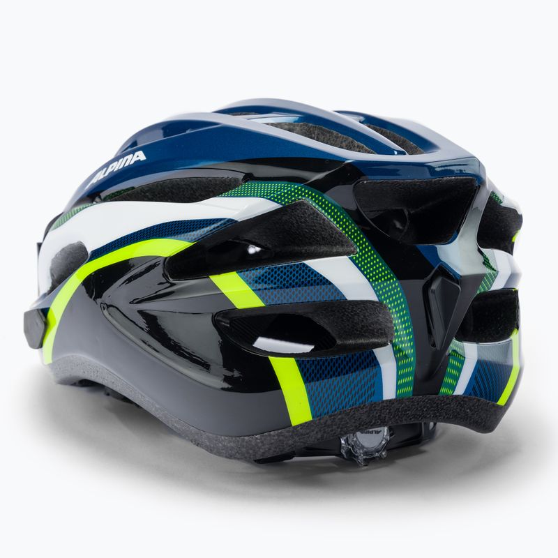 Kask rowerowy Alpina MTB 17 dark blue/neon 4