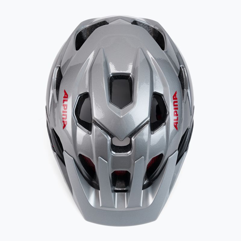 Kask rowerowy Alpina Anzana darksilver/black/red gloss 6