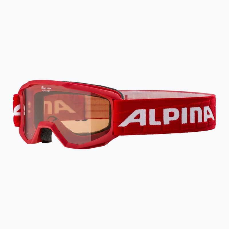 Gogle narciarskie dziecięce Alpina Piney red matt/ orange 6