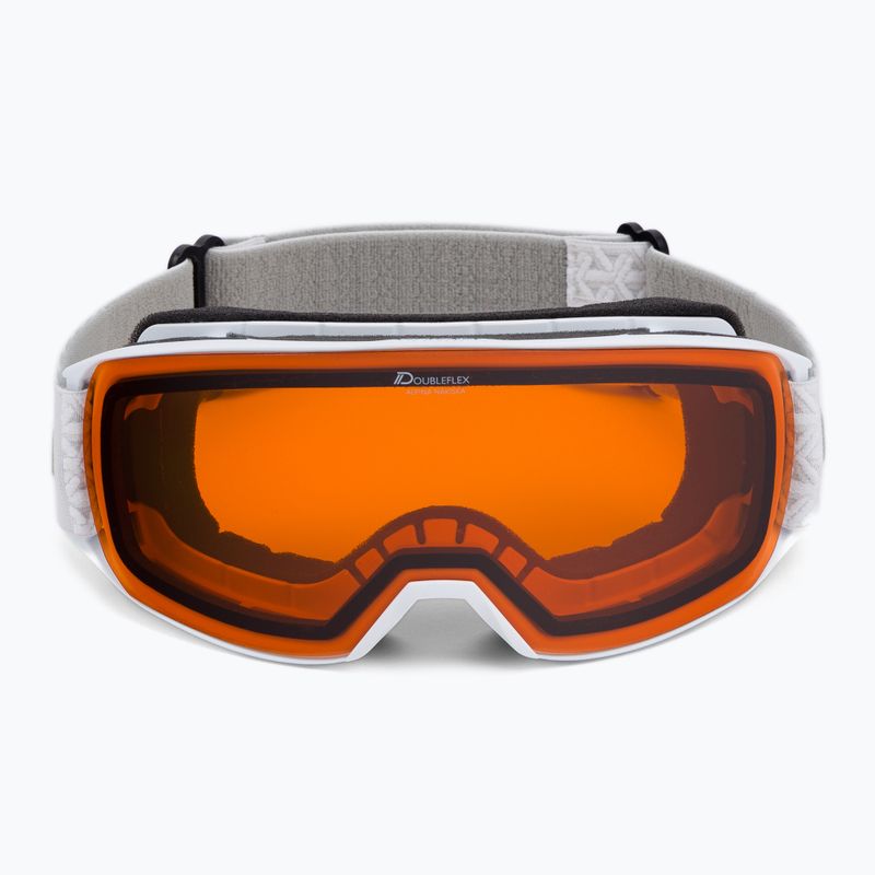 Gogle narciarskie Alpina Nakiska white matt/orange 2